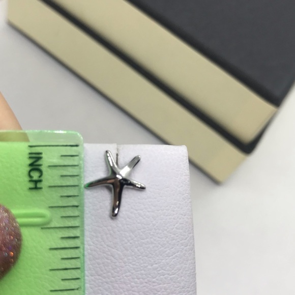 Sterling Silver 925 Starfish Stud Earrings - Picture 3 of 5